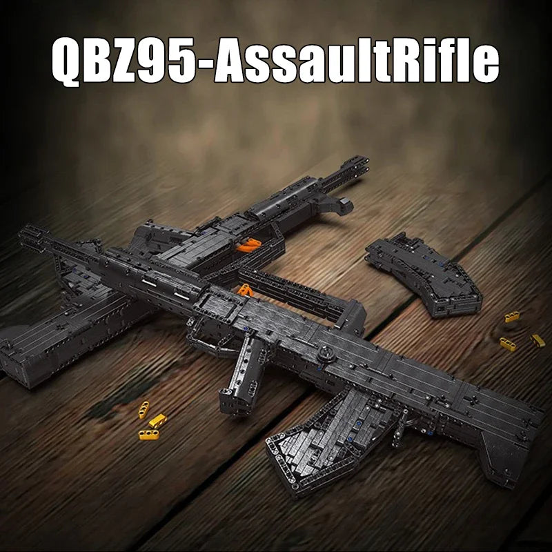 MOC Military AK47 Assault Rifle Gun Model Building Blocks Creative Ideas M24 Sniper Rifle Bricks Toys For Kids Christmas Gifts