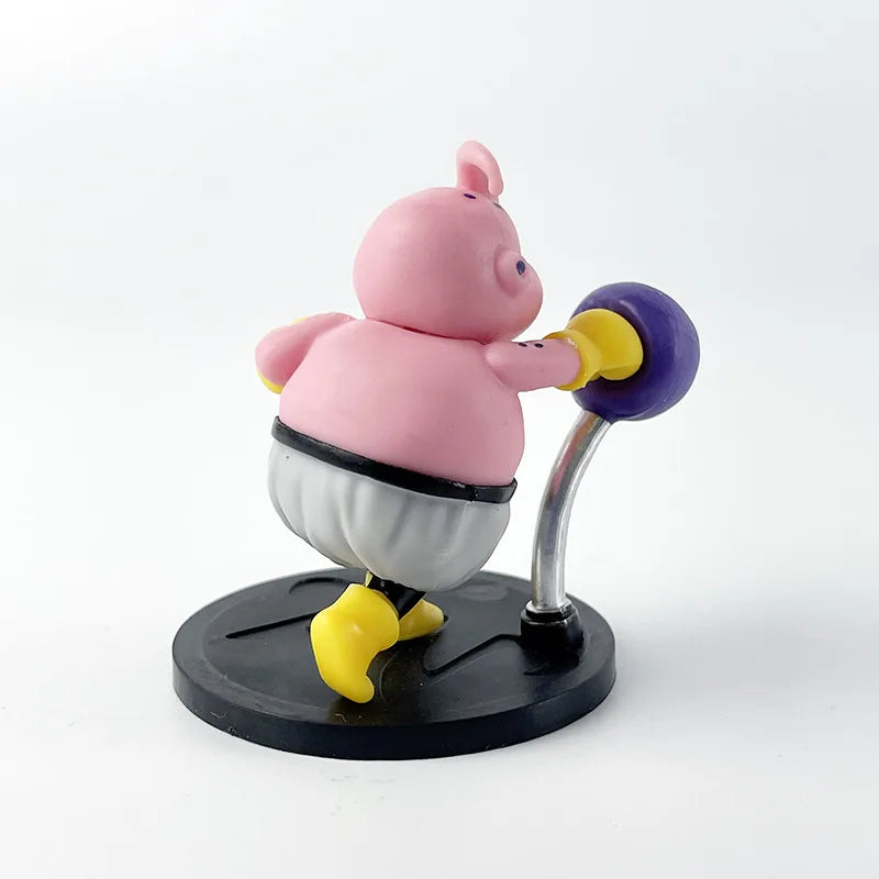 5 Pieces / Set Body-building Fitness Majin Buu Cute Version Action Figure PVC Doll Toys Collection Model