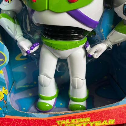 Story 3 4 Talking Woody Jessie Buzz Action Figures Real Cloth Body Doll Model Toys Voice Doll Collection Desk Ornament