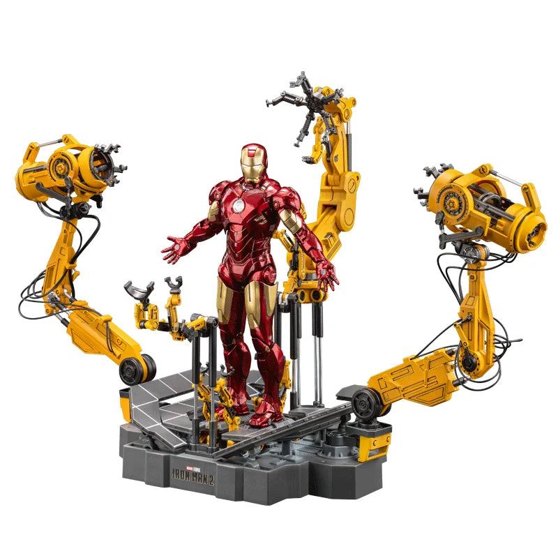 Iron Man MK4 with Suit-Up Gantry 1/10 Model Toy