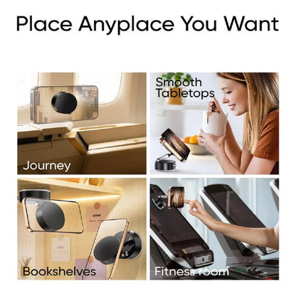 Suction Cup Magnetic Phone Holder Lazy Multi-functional Foldable Storage Holder Vacuum Suction Phone Holder