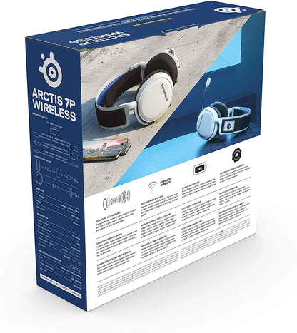 Fone de ouvido para jogos sem fio SteelSeries Arctis 7P com fone de ouvido DTS: X 7.1 Surround