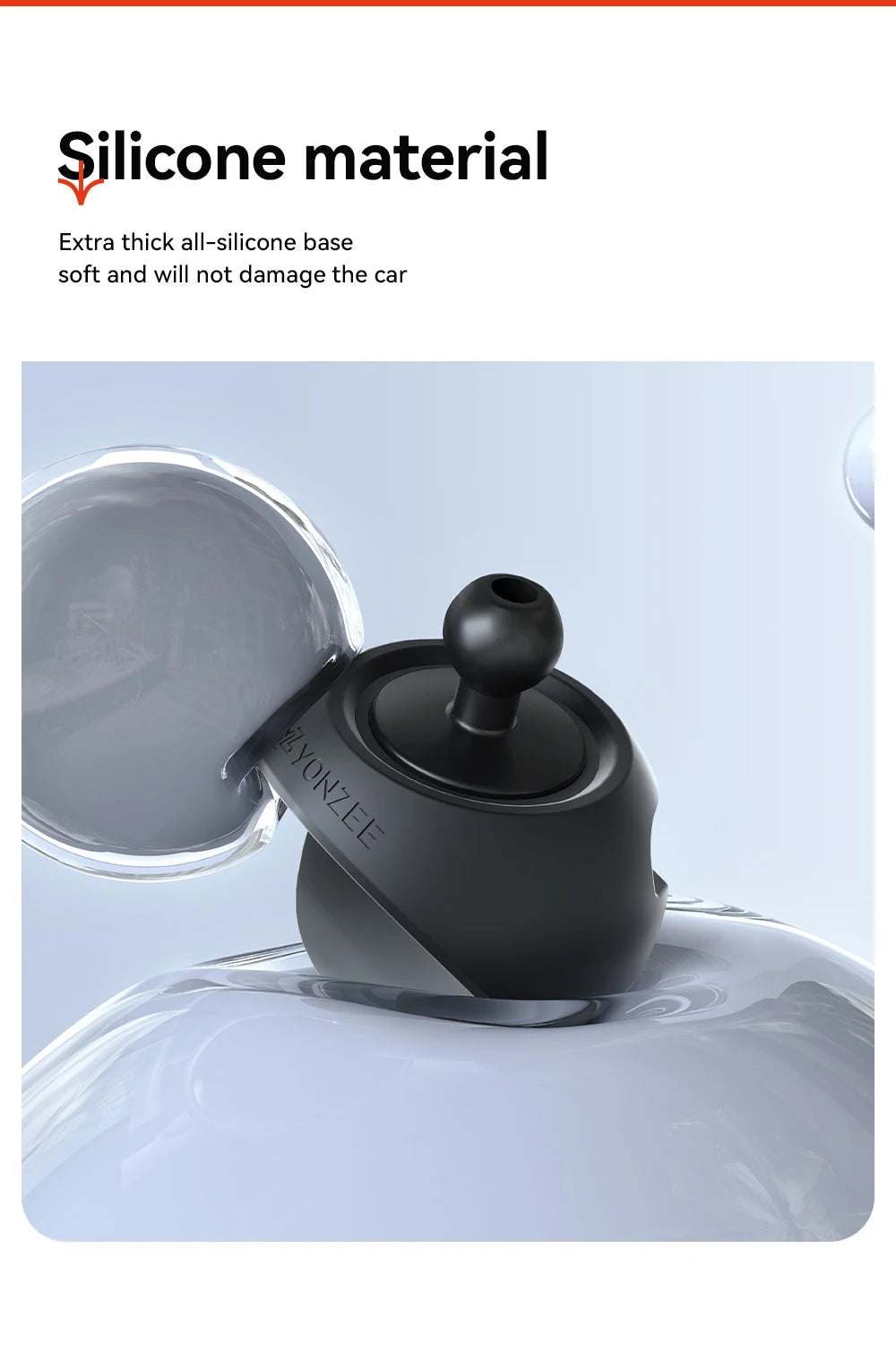 YZ Tesla Model 3 Y Highland Juniper 2025 Stronger Magnetic adjustable Metal Car Phone support silicone base holder