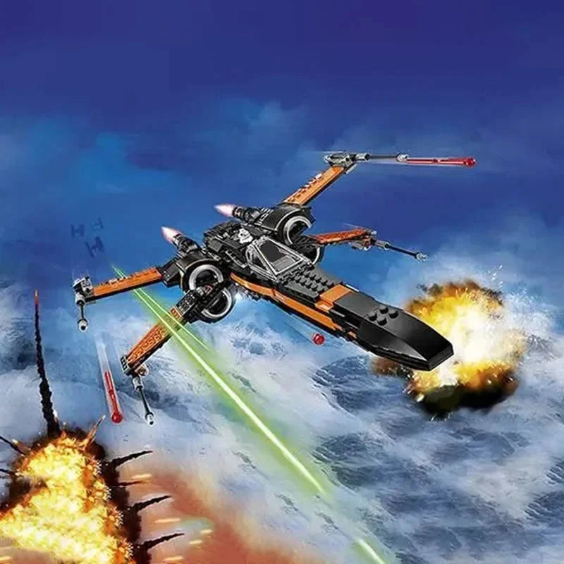 717PCS Star X-wing Fighter Building Blocks Wars Spaceship Warplane Construction Bricks Toys Birthday Gifts For Children Kids