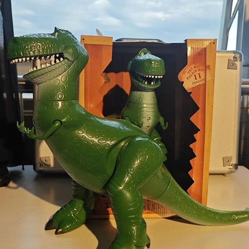 Disney Toy Story Rex Luxury Rex Vocalize Action Figure Toy Sheriff Woody Pride Bass Model Doll 34cm Children'S Toy Gifts