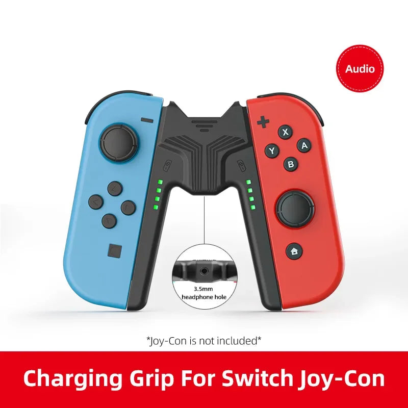 Aolion Charging Grip Bracket for Switch 2/1 Joycon Handle Gaming Controller Grip Charging Station for Switch Accessories