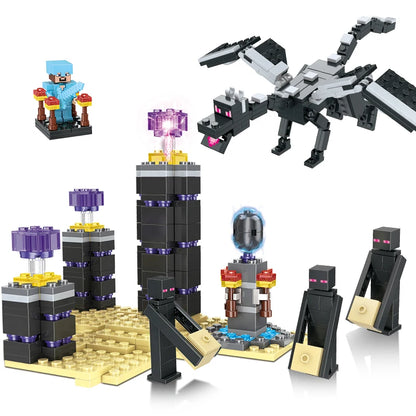 1089pcs My World Building Blocks Set Mechanism Mountain Cave Kids Interactive STEM Educational Toy Creative Gifts for Boys Girls