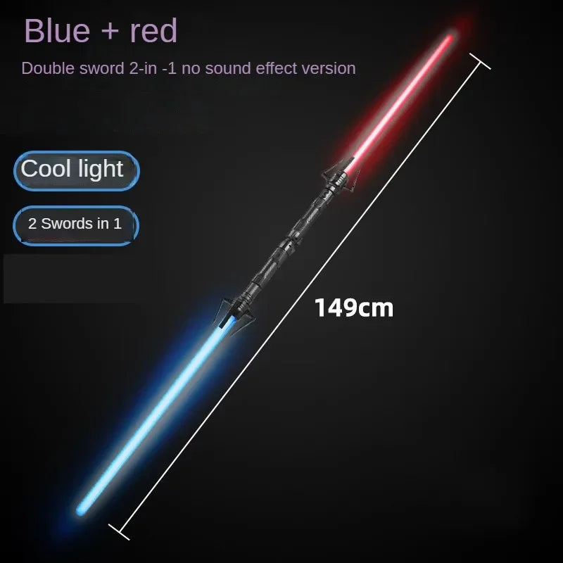 Telescopic Sword 75cm RGB Light Saber 2 In 1 7-Color/1 Color Lightsaber for 3+ Kids Laser Sword Toy Party Glow Swords Coser Toy