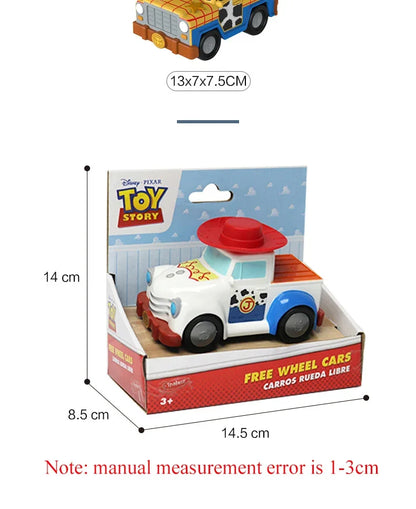 5 Styles Disney Toy Story Buzz Lightyear Woody Jessie Rex Alien Cartoon Model Inertial Pull-back Free Wheel Car Toys Kids Gift