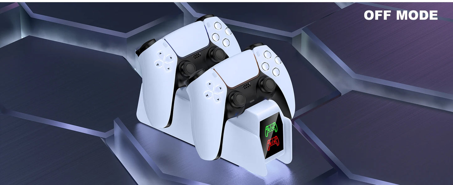 Estação de carregamento do controlador para playstation 5 carregador rápido duplo indicador led suporte carregamento docking station ps5 acessórios