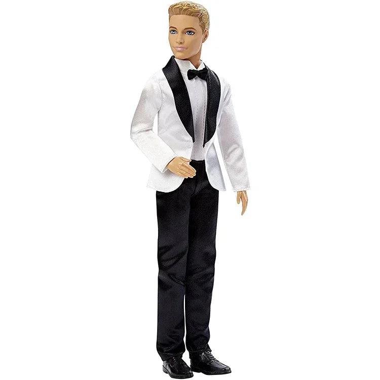 Original Mattel Barbie Ken Groom Doll Wedding Boyfriend Male Sports Prince Genuine Brand Toys for Childrens Girls Birthday Gifts