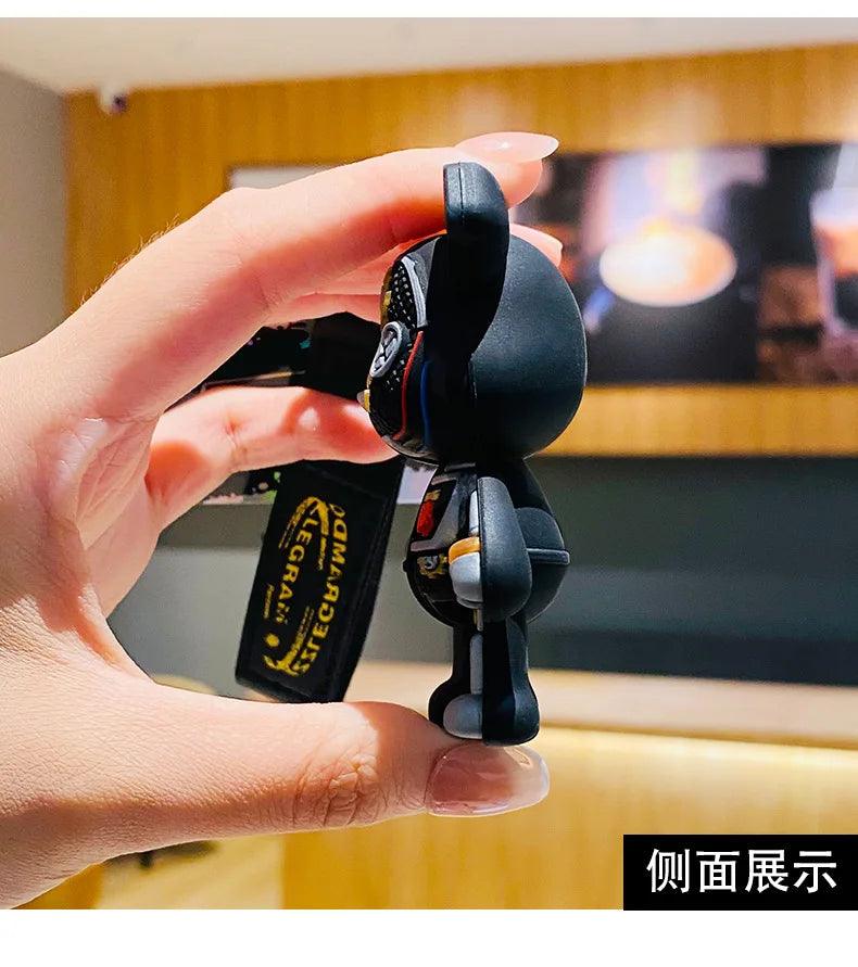 Cartoon Simple Mechanical Bear Cute Niche Doll Keychain Chain Bag Personalized Small Pendant Accessory Keychain Decorative Gifts