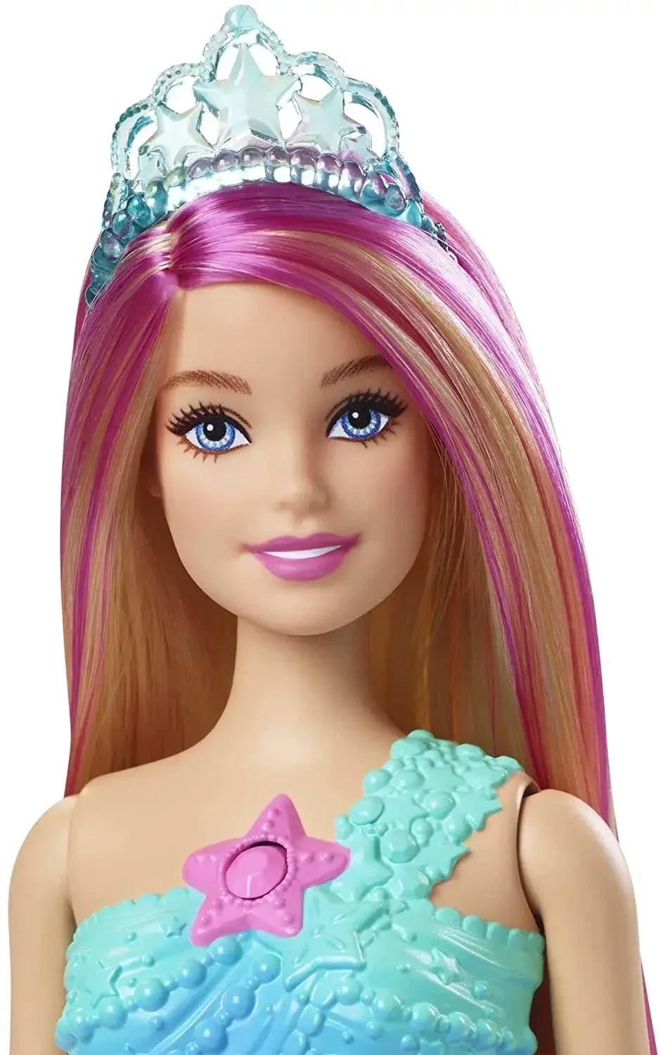 Original Mattel Barbie Dreamtopia Doll Mermaid Twinkle Light Princess with Accessories Toys for Girl Educational Props Kids Gift
