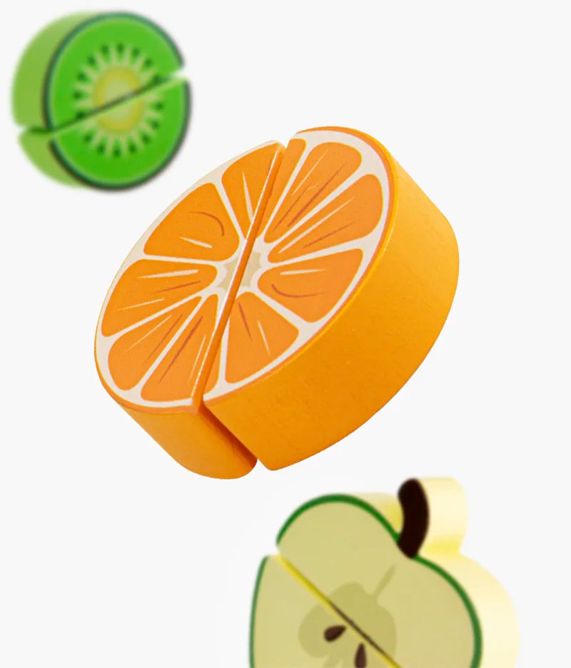 Simulation Kitchen Pretend Toy Wooden Classic Game Educational Toy For Children Kids Gift Cutting Fruit Vegetable Food Set