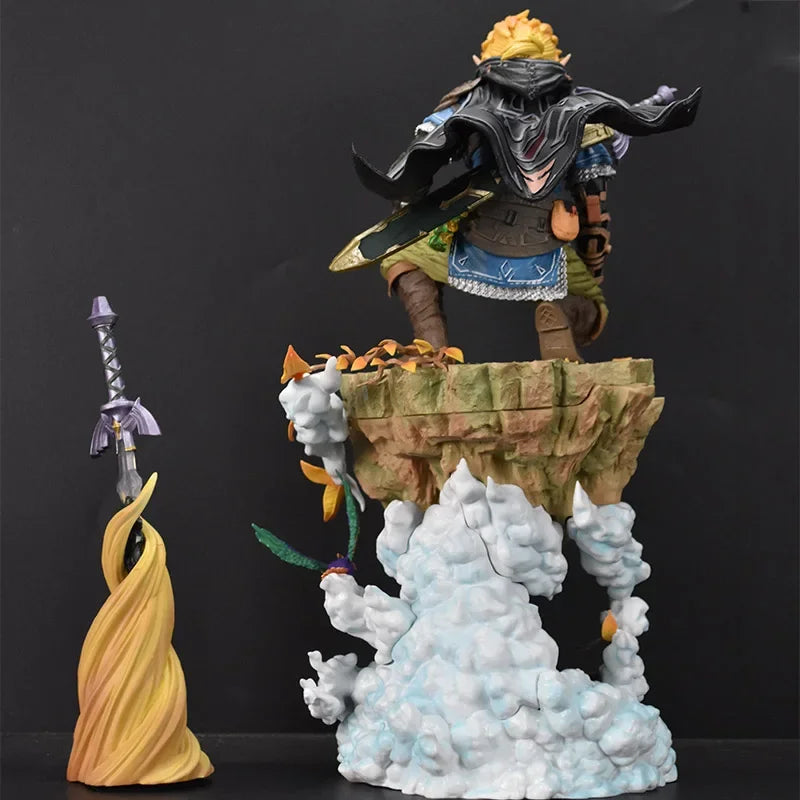 38cm The Legend of Zelda Figure Dolls Link Action Figures Sky Sword Breath of The Anime PVC Collection Model Ornament Toys