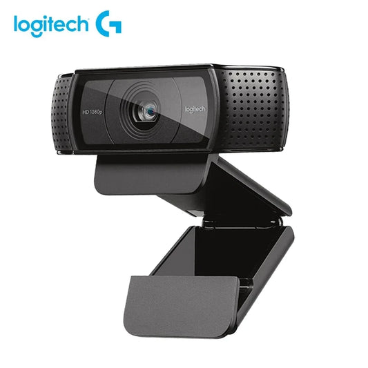 Logitech c920e hd pro webcam widescreen vídeo chat gravação usb inteligente 1080p câmera web para computador c920 atualização versão cmos