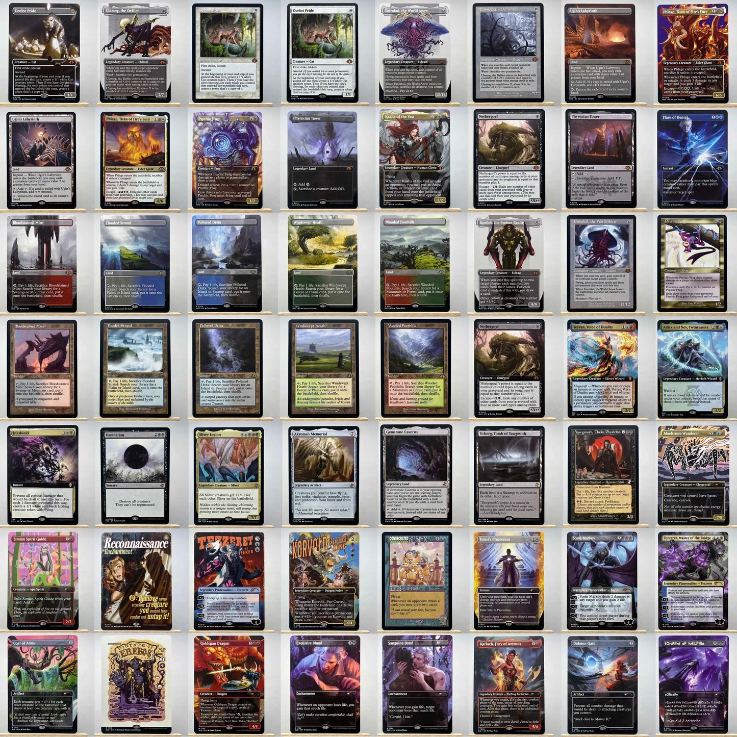 C21 TSR SLD HOLO10-02 TCG magical Cards for Home Play the Proxy Veyran Voice of Duality the Damnation Gemstone Caverns gather