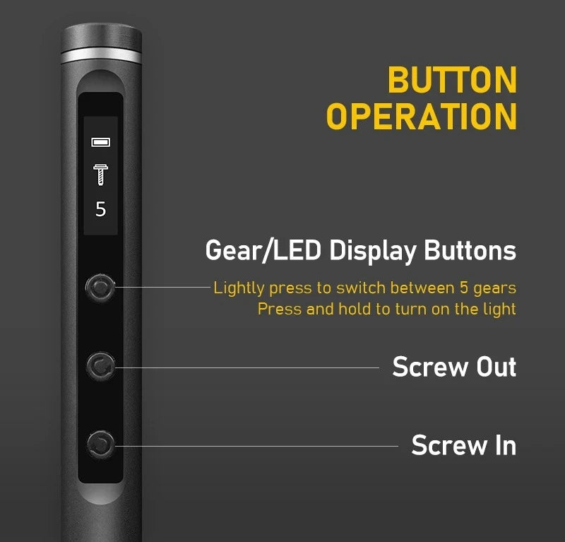 49 in 1 Electric Screwdriver Set Precision Cordless Magnetic Screw Driver with 42 Bits And Display 5 Torque Repair Hand Tool