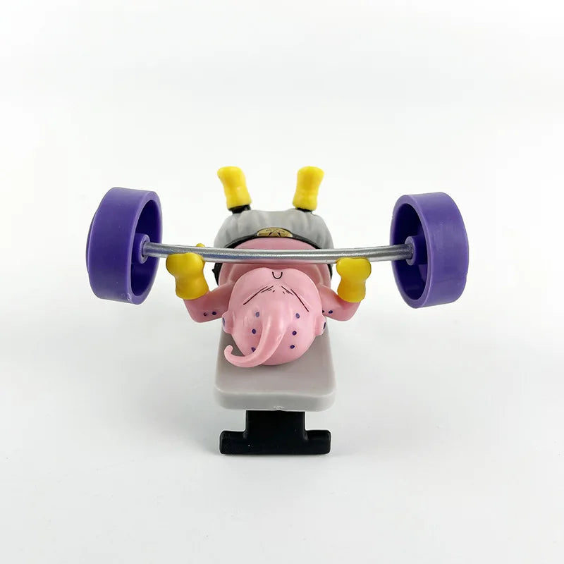 5 Pieces / Set Body-building Fitness Majin Buu Cute Version Action Figure PVC Doll Toys Collection Model
