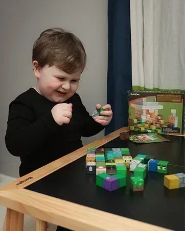 Magnetic Building Blocks Mine World Magnet Cube Set for Boy Girl Kid Age 3+ DIY Model Children STEM Educational Sensory Toy