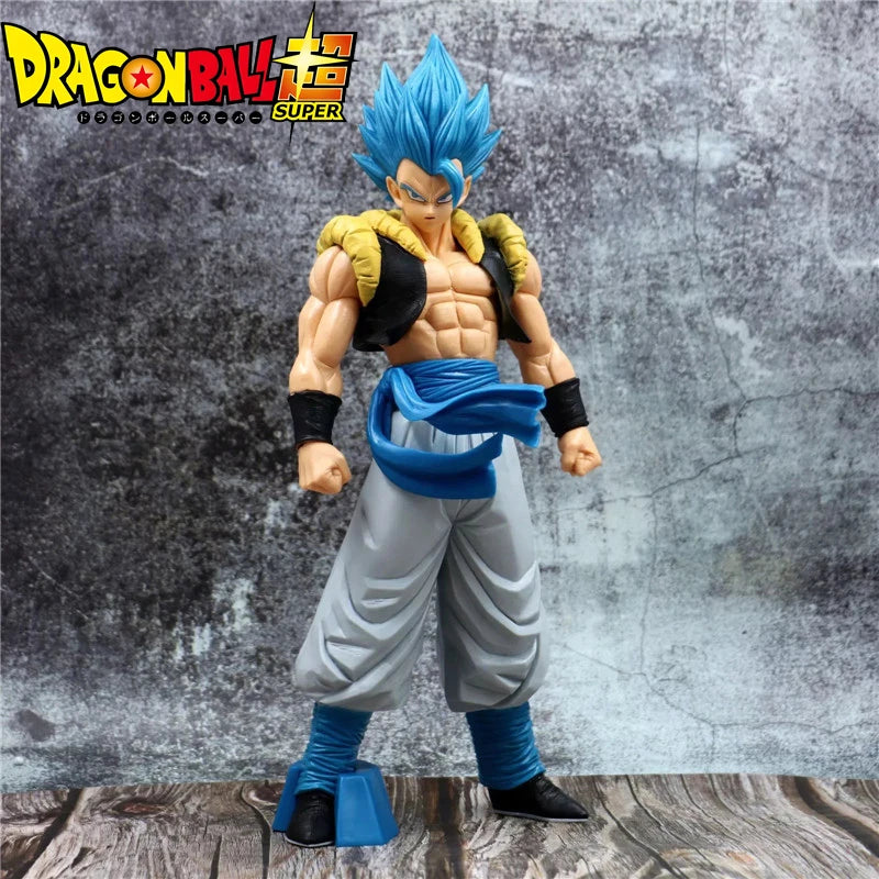 31CM Dragon Ball Z Super Saiyan Blue Gogeta Figure Toys Anime DBZ PVC Figurines Collection Model Desktop Decoraction Gifts Kids