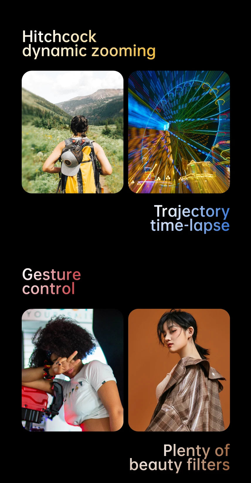 AOCHUAN 3-Axis Handheld Gimbal Stabilizer SmartXE for Smartphone for iPhone Android AI Face Tracking TikTok Vlog