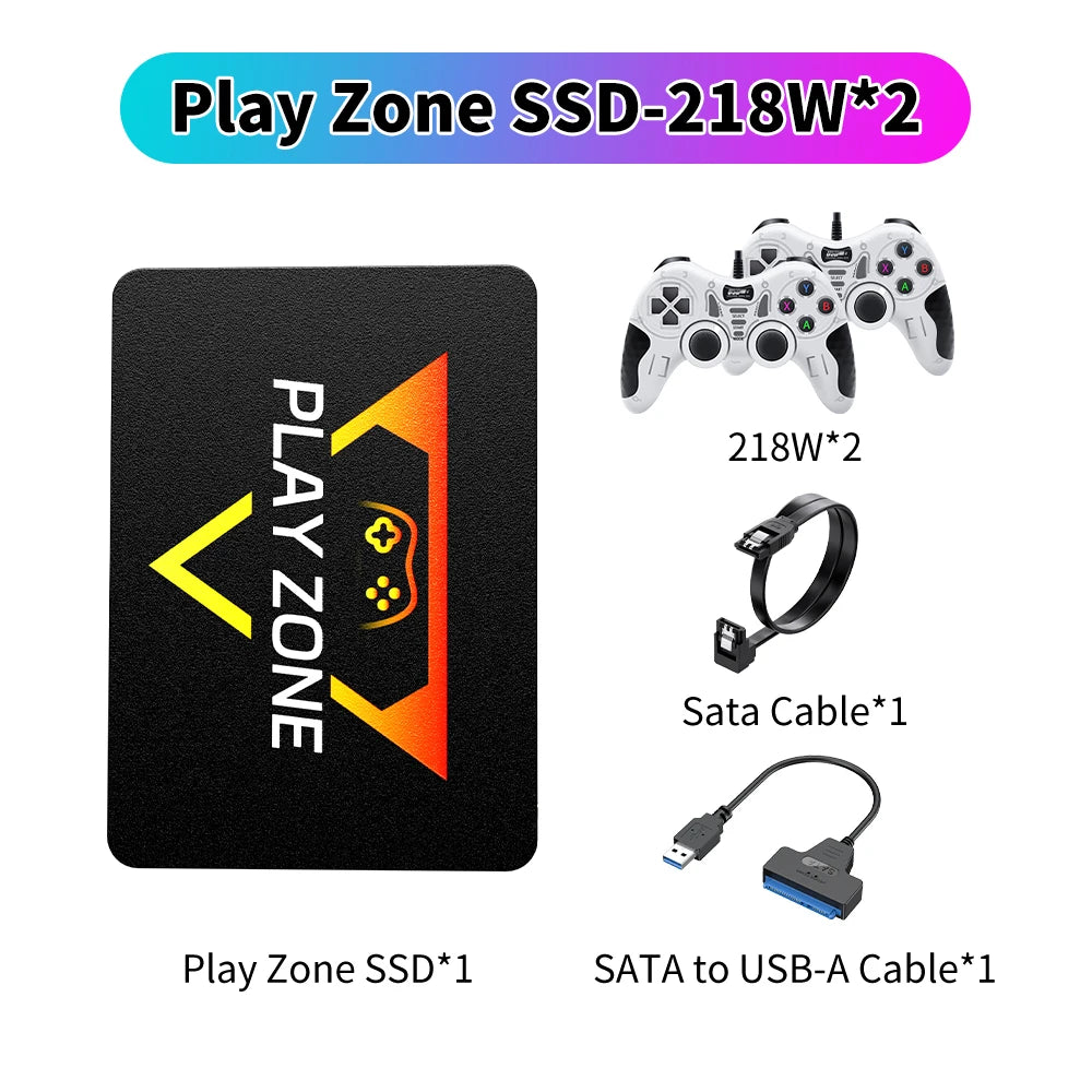 Playzone 1T Gaming SSD With 16191 Retro/AAA Games Game Console For PS5/PS4/PS1/Switch/XBOX/WII/SNES/N64 Game SSD For Windows PC