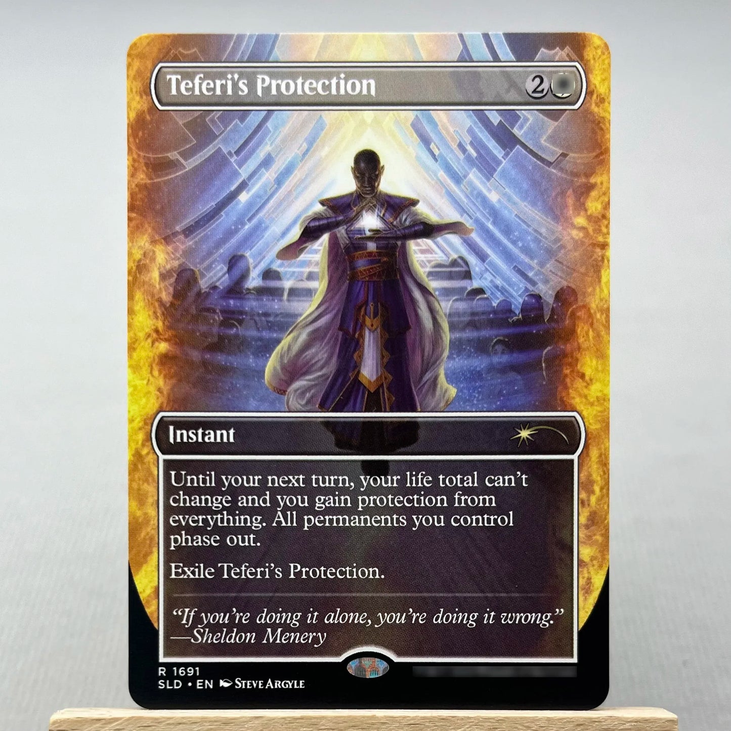 C21 TSR SLD HOLO10-02 TCG magical Cards for Home Play the Proxy Veyran Voice of Duality the Damnation Gemstone Caverns gather