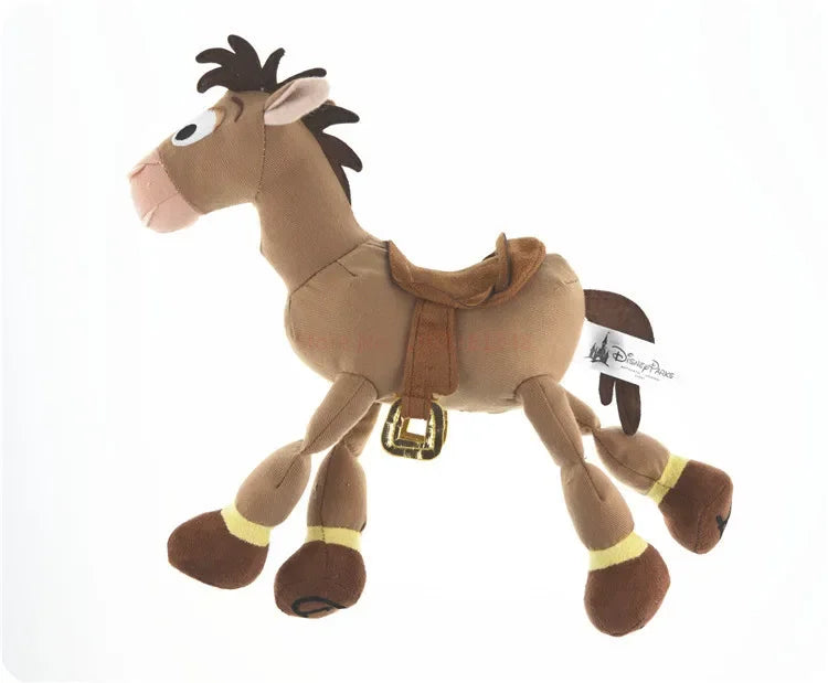 Disney 28cm Toy Story: Sheriff Woody Buss Red Heart Horse Cartoon Plush Doll Birthday Gift Girl Sofa Plush Pillow Birthday Gift