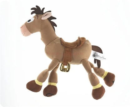 Disney 28cm Toy Story: Sheriff Woody Buss Red Heart Horse Cartoon Plush Doll Birthday Gift Girl Sofa Plush Pillow Birthday Gift