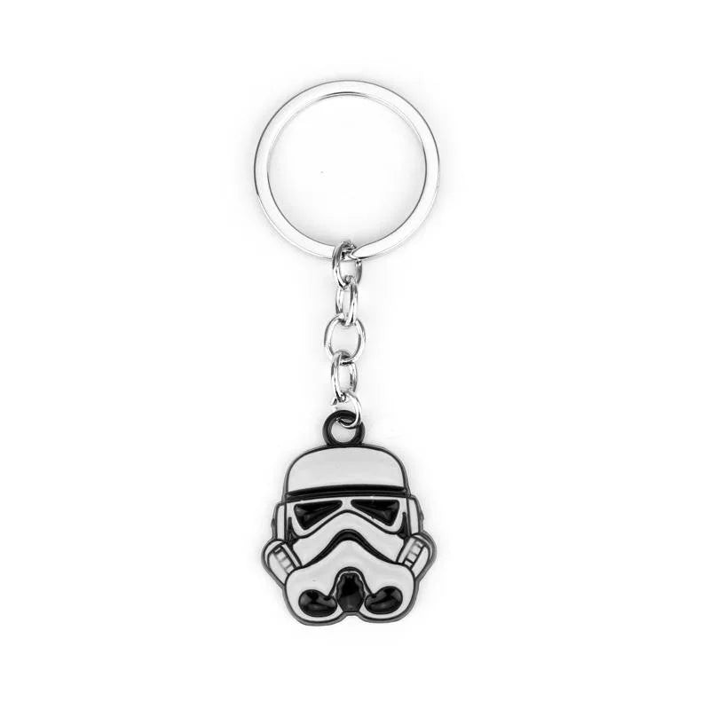 Disney Star Wars Spaceship R2-D2 Keychain The Mandalorian Movie Character Cartoon Animation Pendant Metal Accessories
