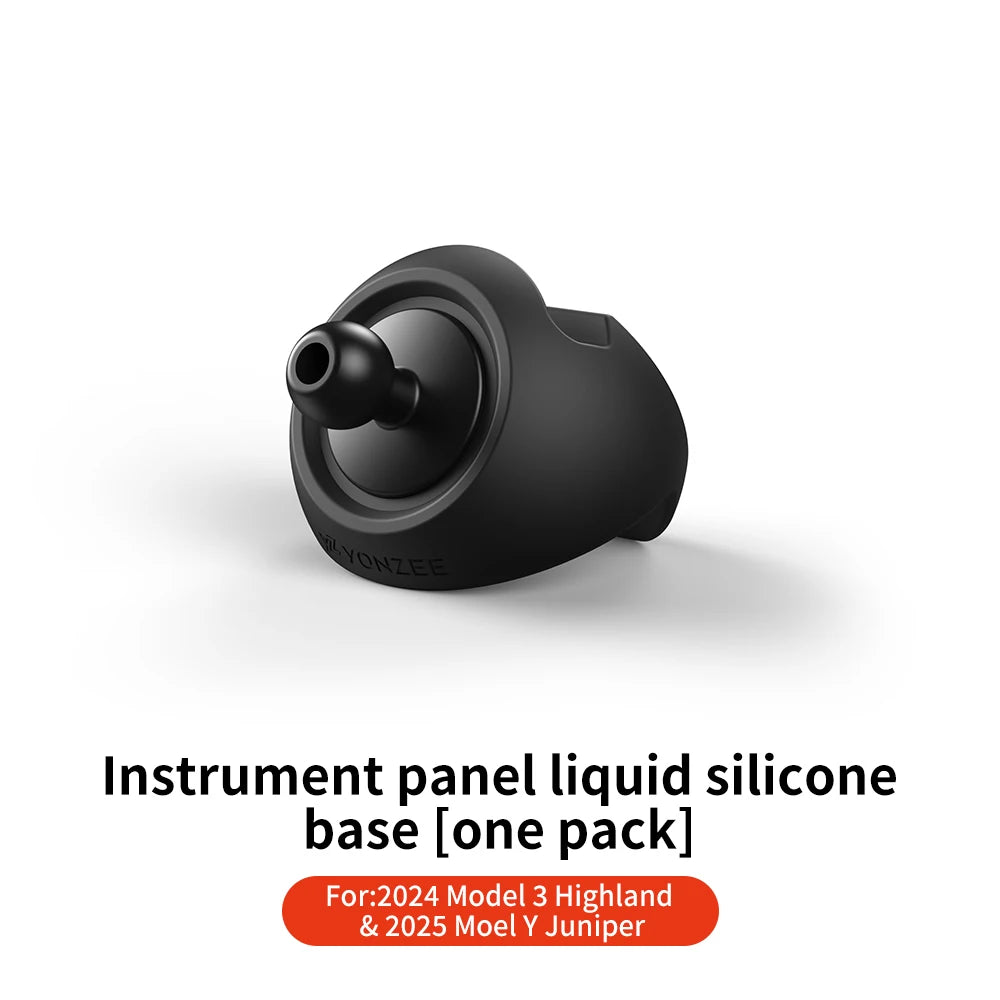 YZ Tesla Model 3 Y Highland Juniper 2025 Stronger Magnetic adjustable Metal Car Phone support silicone base holder