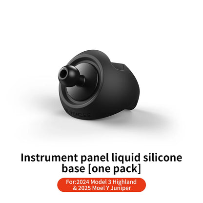 YZ Tesla Model 3 Y Highland Juniper 2025 Stronger Magnetic adjustable Metal Car Phone support silicone base holder