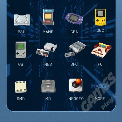 Project X Portable Pocket Video Game Console 4.3” IPS Screen Support PS1 Retro Gaming Dual Speaker Stereo