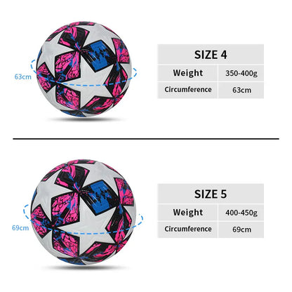 Standard Soccer Ball Professional Outdoors Sports Match Balls Training Seamless Football High Quality PU Material Size 5 Size 4