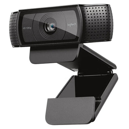 Logitech c920e hd pro webcam widescreen vídeo chat gravação usb inteligente 1080p câmera web para computador c920 atualização versão cmos