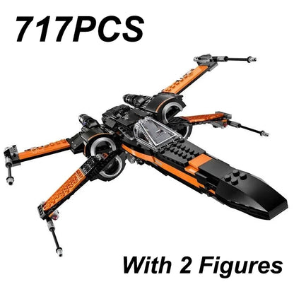 717PCS Star X-wing Fighter Building Blocks Wars Spaceship Warplane Construction Bricks Toys Birthday Gifts For Children Kids