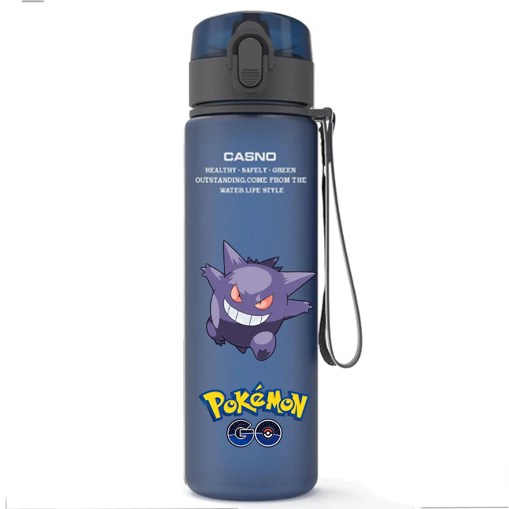 pokemon Water Bottle Large Capacity Portable Plastic Cartoon  Children fashion Kettle Adult Outdoor Sports Water Cup Gift