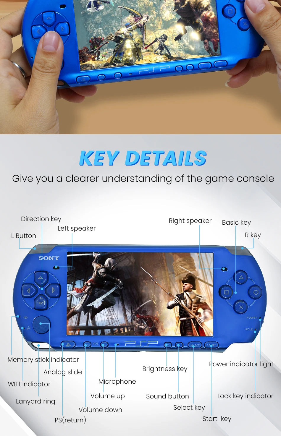 Sony PSP 3000 Handheld Game Console - Special Edition