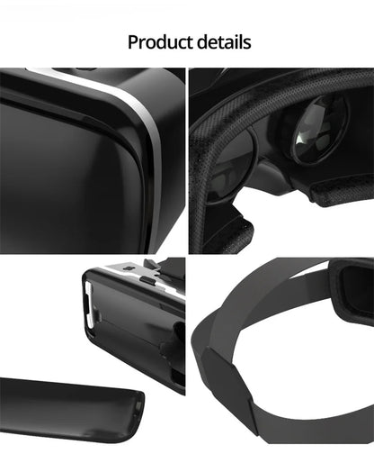 Shinecon VR Glasses 3D Virtual Reality Headset Devices Viar Helmet Goggle Lenses Smart For Phone Cell Smartphone Game Mobile Set