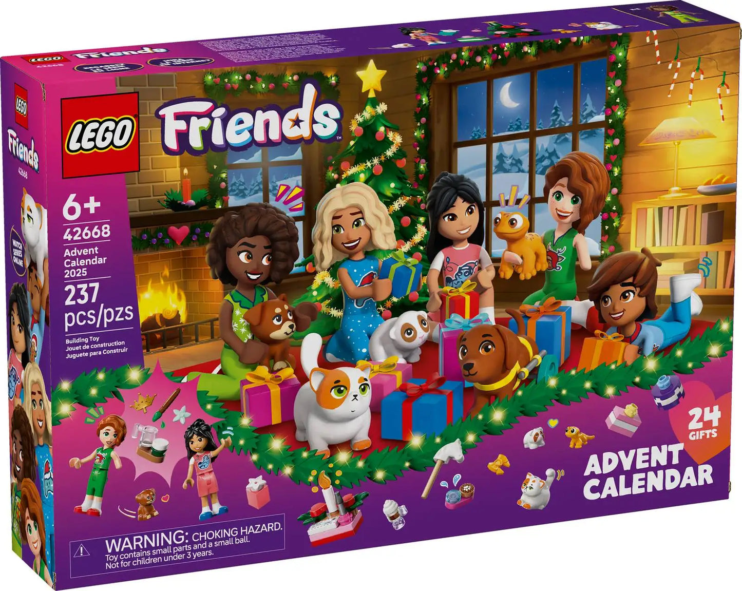LEGO® Friends Advent Calendar 2025 42668 Toy Building Set LEGO Minifigures for Kids Aged 6+ Birthday New Year Gift 237Pieces