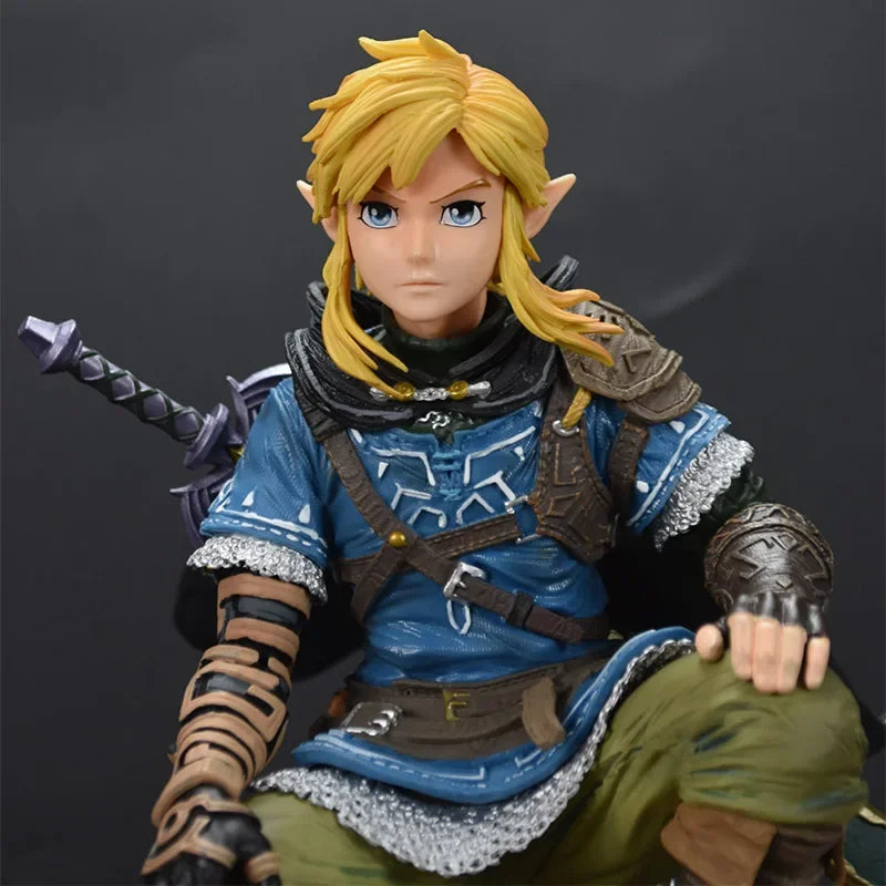 38cm The Legend of Zelda Figure Dolls Link Action Figures Sky Sword Breath of The Anime PVC Collection Model Ornament Toys