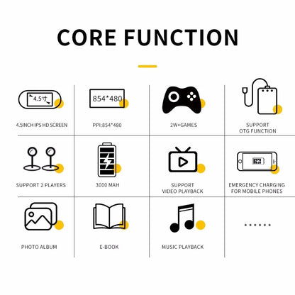 SF3000 Retro Handheld Video Game Console Linux System 4.5 Inch 854*480 IPS Screen 3000mAh Portable Pocket Video Player Games