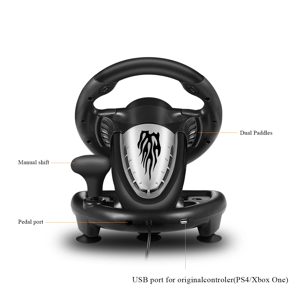 PXN V3II Gaming Steering Wheel Pedal Vibration Racing Game Controller for Xbox One for PC for PS3 PS4 for N-switch