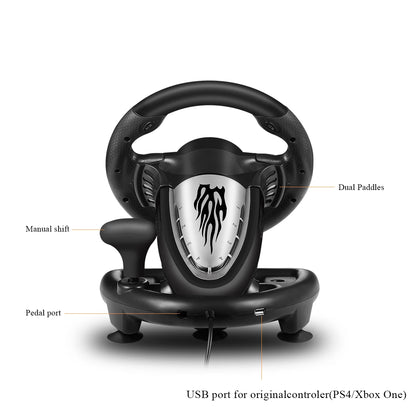 PXN V3II Gaming Steering Wheel Pedal Vibration Racing Game Controller for Xbox One for PC for PS3 PS4 for N-switch