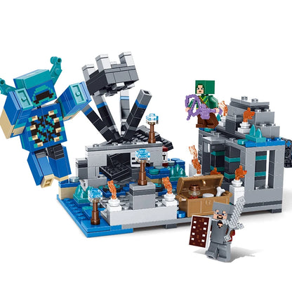 1089pcs My World Building Blocks Set Mechanism Mountain Cave Kids Interactive STEM Educational Toy Creative Gifts for Boys Girls