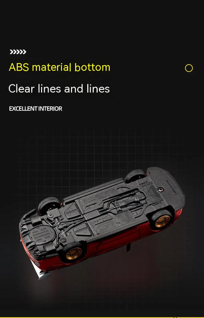 CCA DIY Customizable 1:43 Scale Ford Mustang Alloy Car Model Kit - Unique Racing Car Collectible for Hobbyists & Enthusiasts