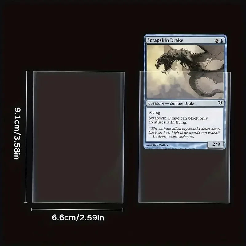 Premium Clear Card Team Bag Protectors Sleeves For Card Game, Top Loader Fit For Magic Cards And Premium Card