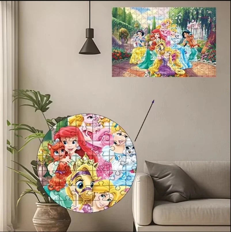 Disney Ariel Princess Mermaid 108/200/300/500/1000 piece puzzle wooden onePiece Puzzles for Adults Toys Gifts