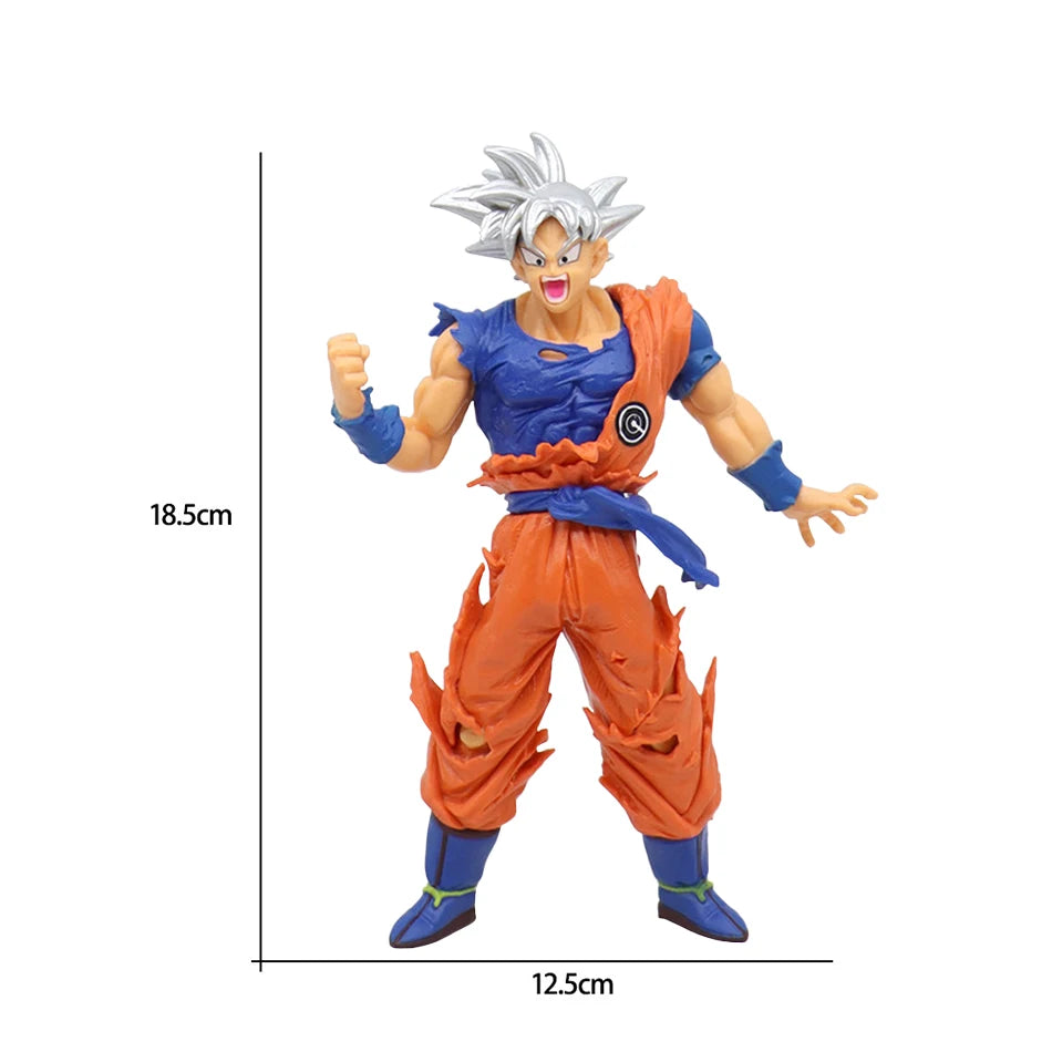 17-18CM Anime Dragon Ball Z Super Saiyan Son Goku Broly Vegeta Anime Action Figure Model Gifts Collectible Figurines for Kids